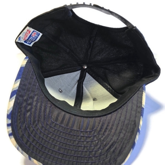 Vintage Dallas Cowboys Hat Cap Snap Back Mens One Size Multi NFL Football Zubaz - Picture 5 of 13